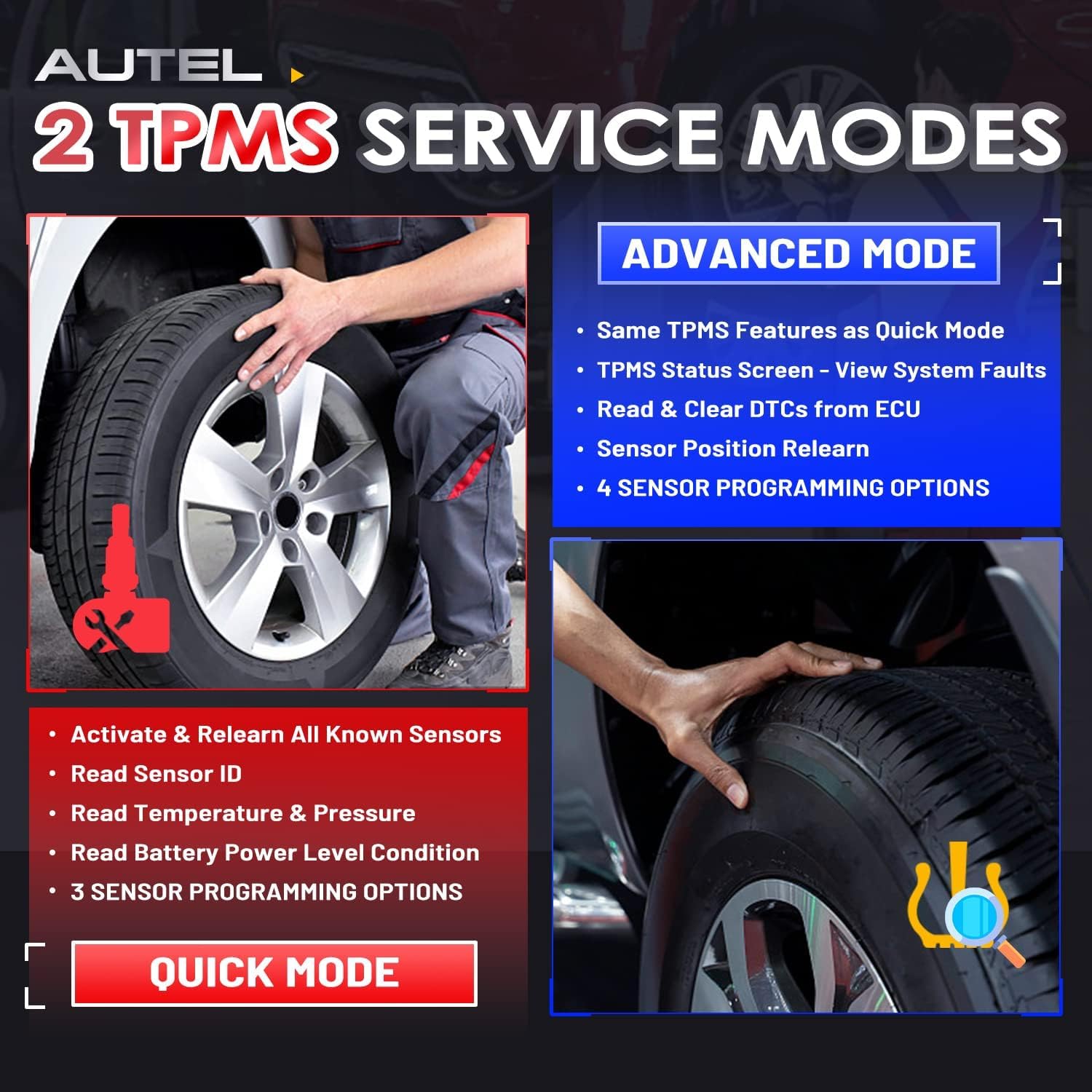 Autel MaxiTPMS TS508WF: 2026 Upgrade WiFi Ver. von RDKS Programmiergerät TS508 TS501 PRO TS408S, Alle TPMS Sensoren Aktivieren, MX Sensor Programmieren, TPMS Zurücksetzen, TPMS Code Lesen/Löschen