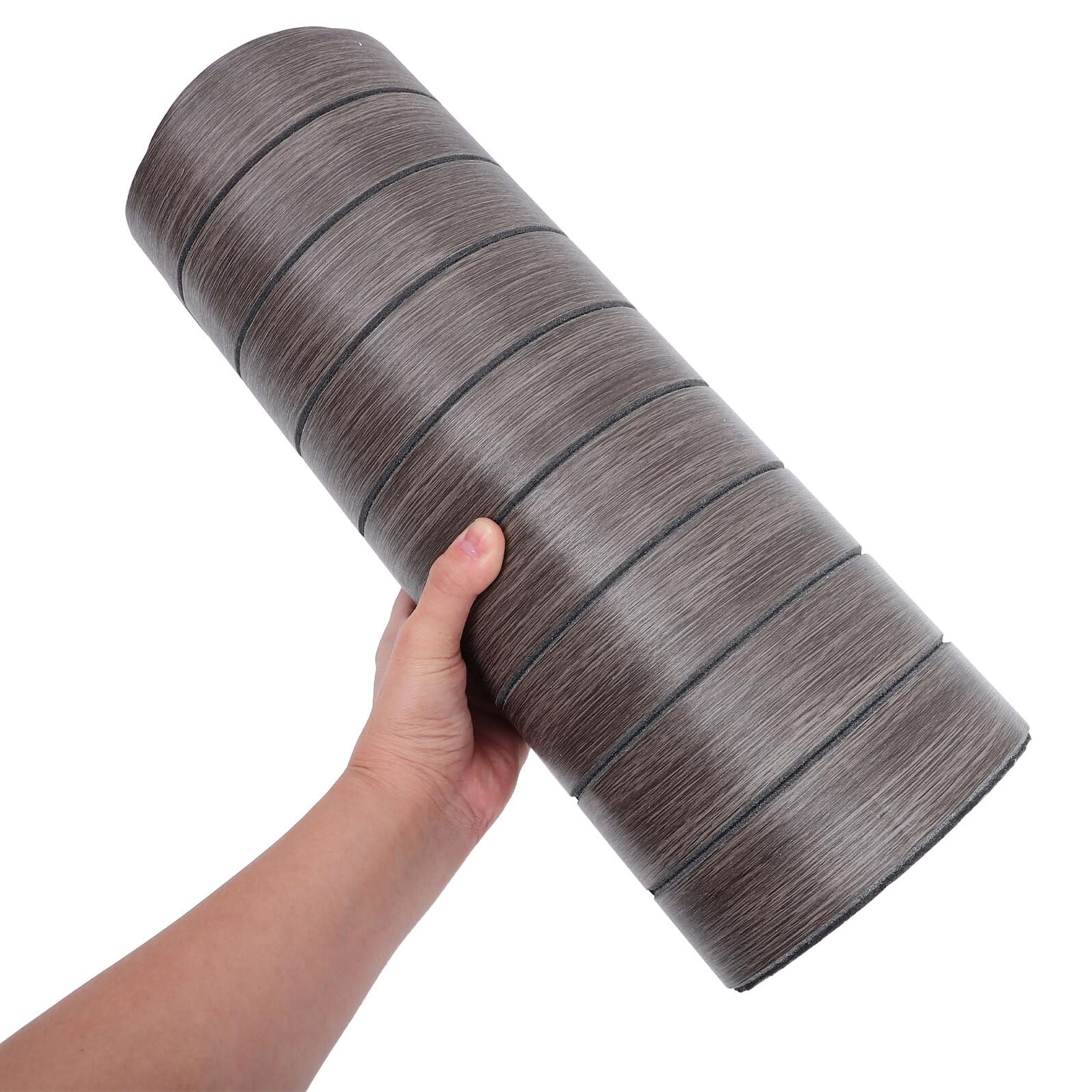 Healeved 2 Piezas Paneles de Pared 3d Autoadhesivos Marrón Oscuro 40x300cm, Papel Pintado para Baño, Revestimiento Decorativo Grueso Textura de Rejilla para Divisiones y Oficina en Casa