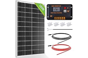 ECO-WORTHY 120W Solar Panel Lighting Kit: Off-Grid Clean Energy Solution