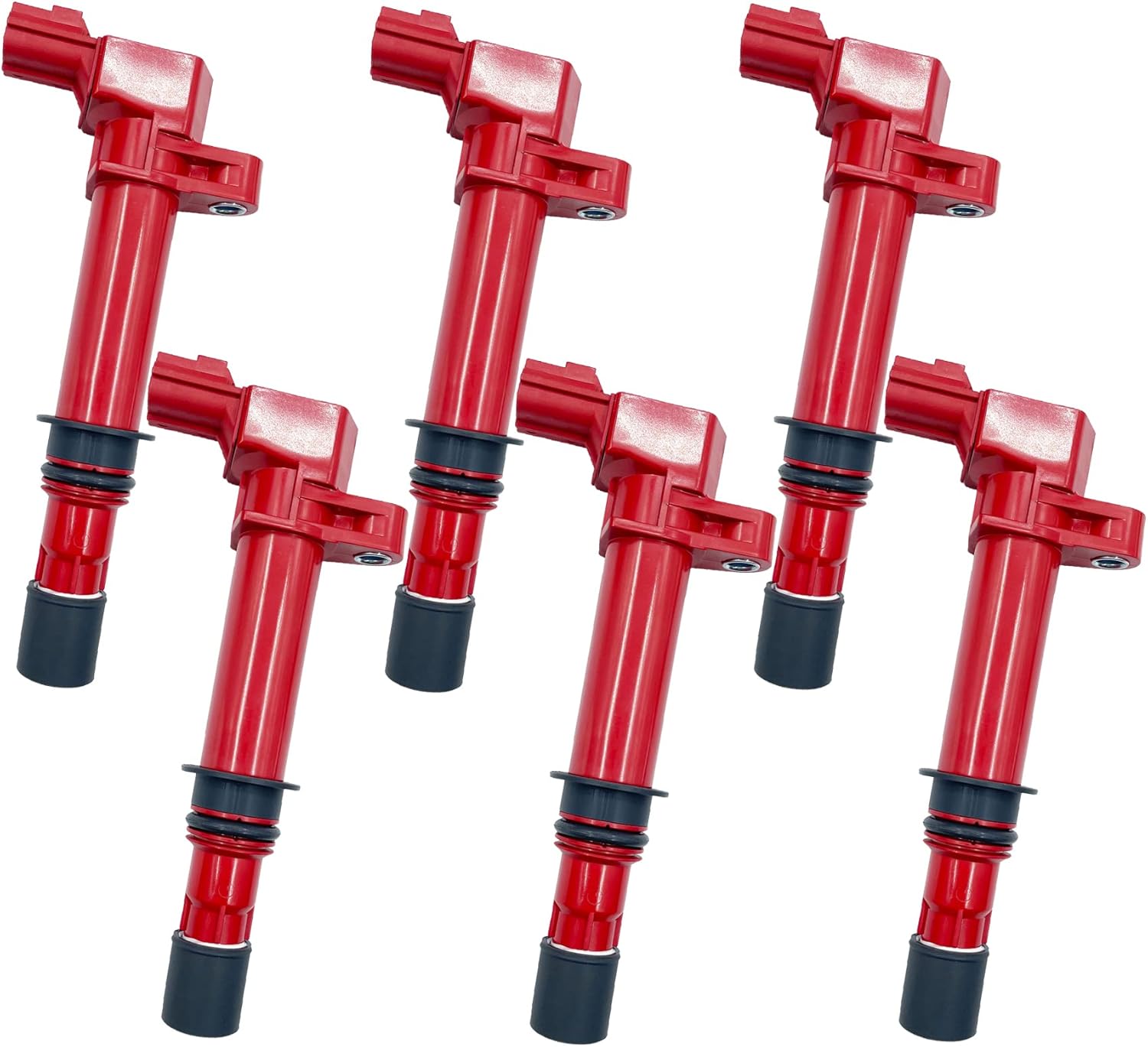 Set of 6 Ignition Coil Pack Compatible with Jeep Dodge Ram Mitsubishi Cherokee Liberty Commander Dakota Durango Nitro 1500 3.7L V6 Replacement For UF270 56028138AD