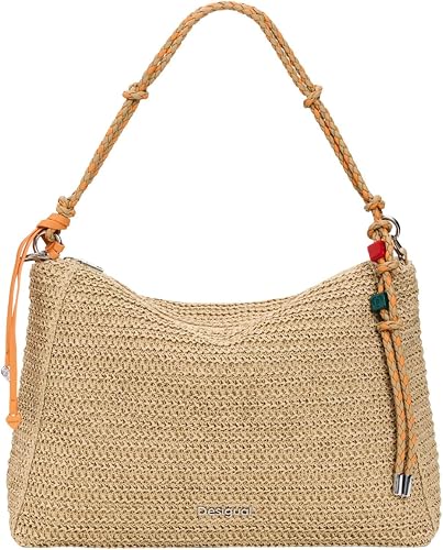 Desigual shoulder bag cross body bag Half Logo Raffia Lei… - 1