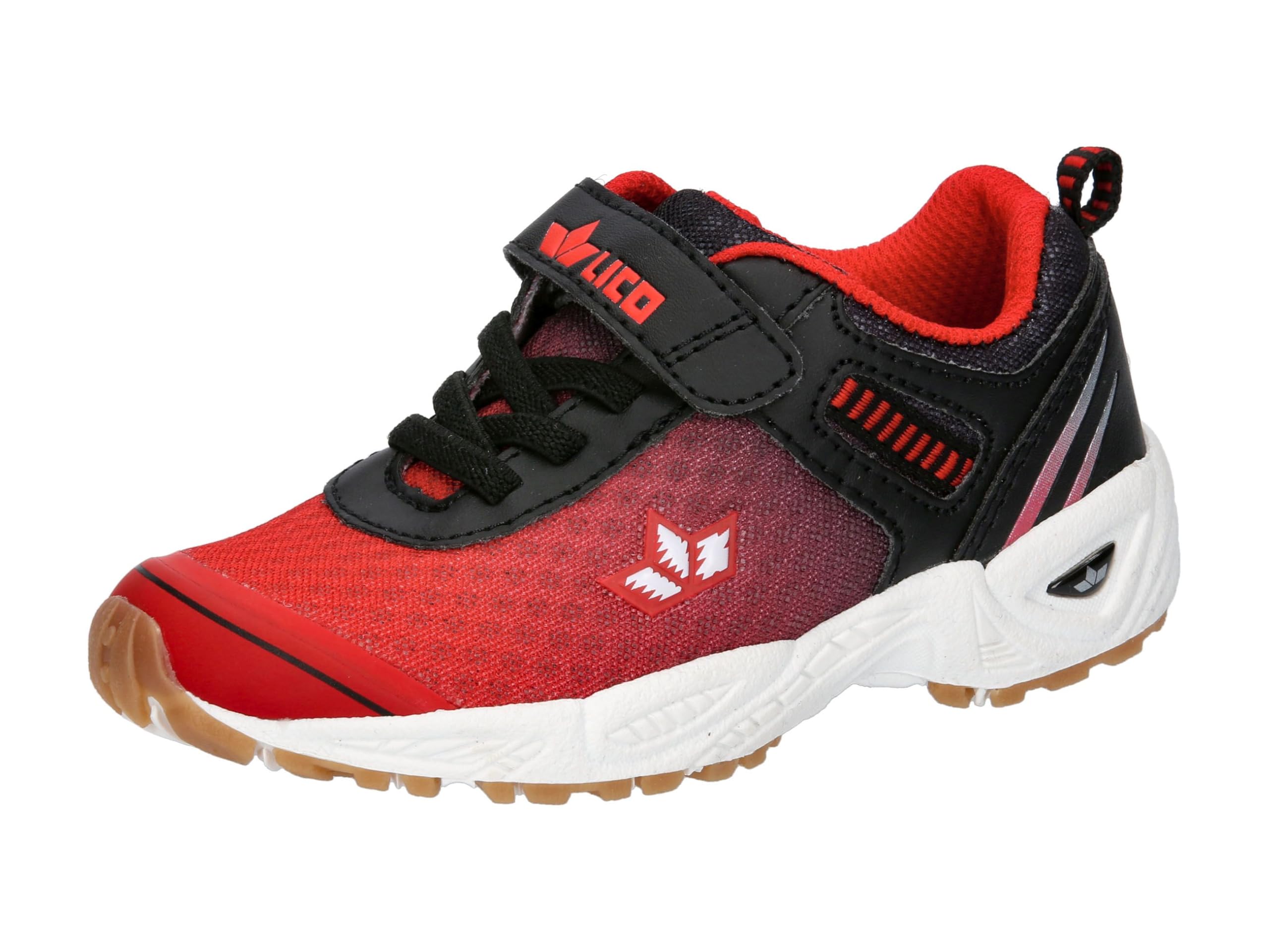 Lico Barney VS, Indoor Sneakers, Rot/Schwarz/Weiss,