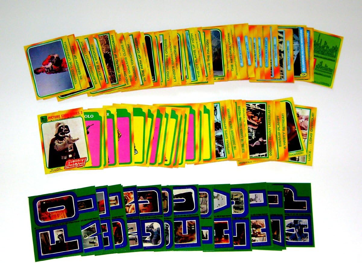 Star Wars ESB Series 3 Trading Card & Sticker Set Complete 1980 Topps Inc Crisp