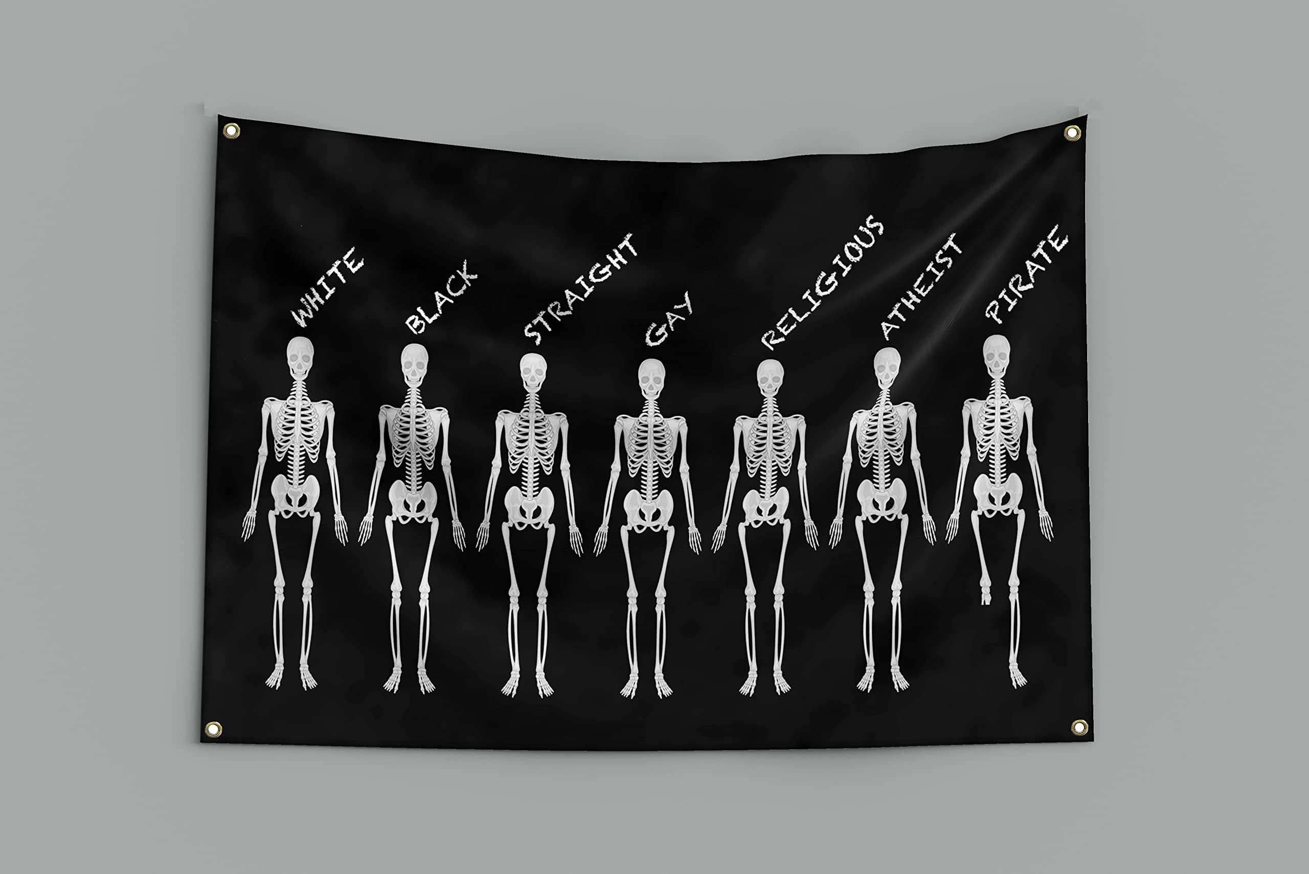 Amazon.com : Yicmirtu White Black Straight Gay Religious Atheist Pirate ...