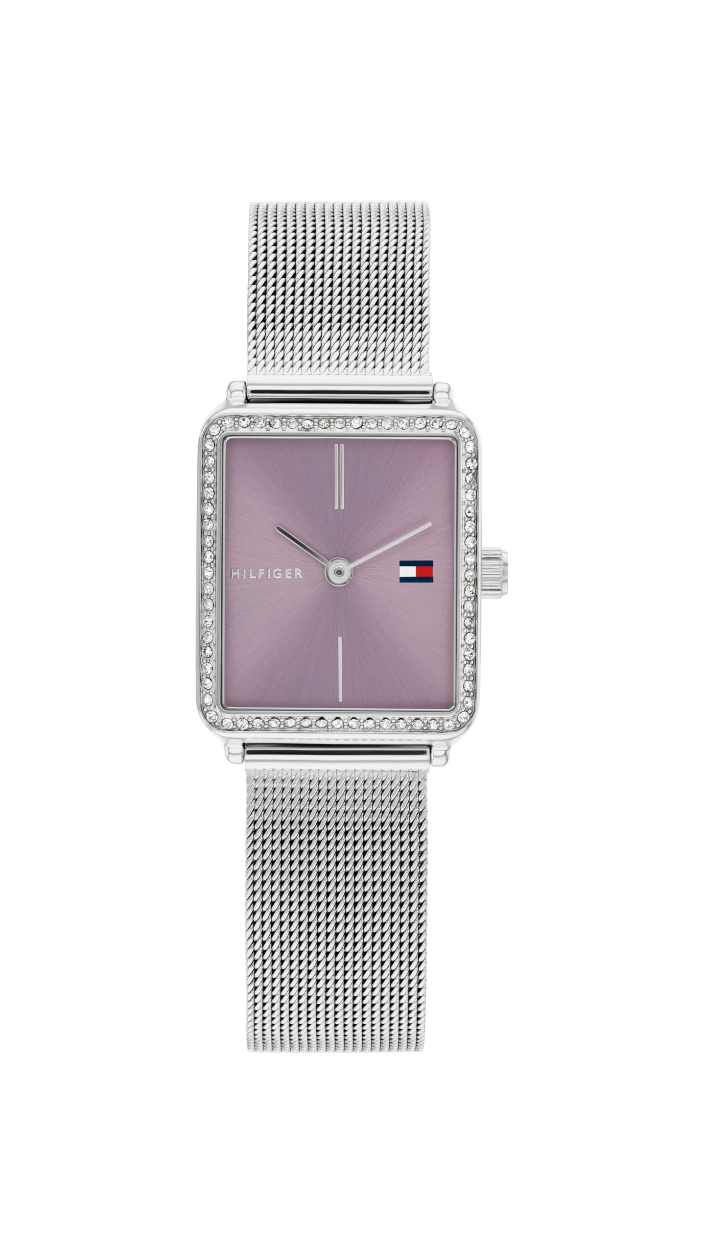 Tommy Hilfiger Two Hand Quartz Movement Watch for Women with Silver Stainless Steel Mesh Bracelet - 1782790