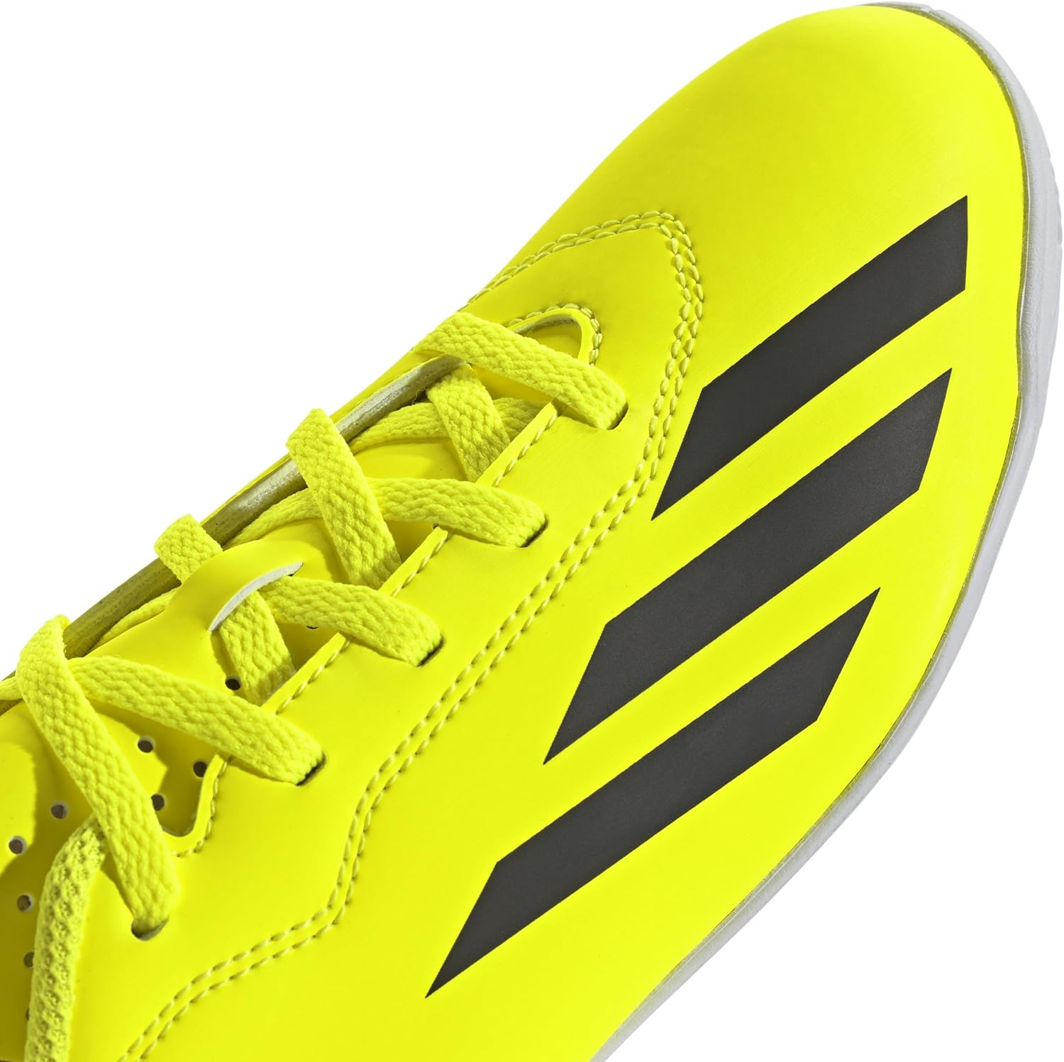 adidas Soccer X Crazyfast Club Indoor (Little Kid/Big Kid) Team Solar Yellow/Black/White 4 Big Kid M