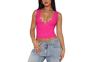 Women's Neon V-Neck Sleeveless Night Out Tank
