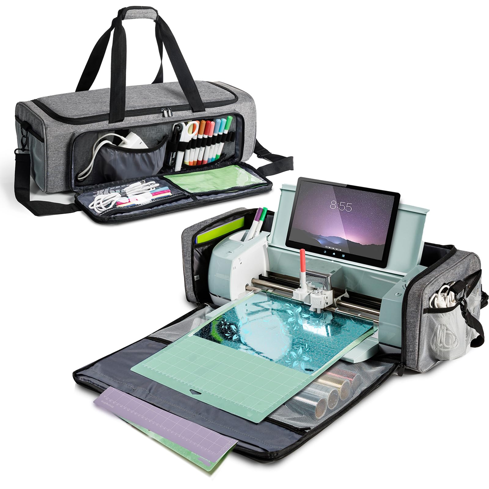 IMAGINING Carrying Case Bag for Circut Maker 4, Maker 3, Explore 4, Explore 3, Explore Air 2, Large Opening Storage for Circut Accessories and Suppliers