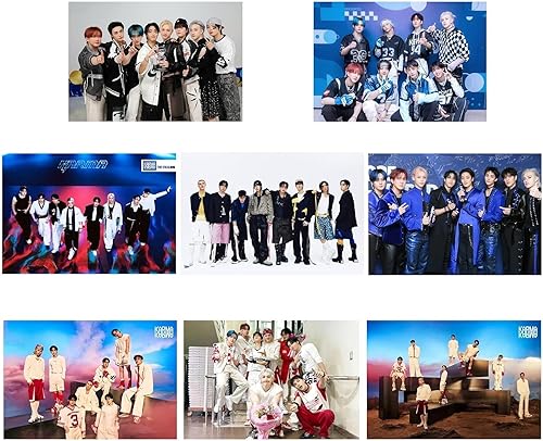 8 pósteres de Stray-Kids, póster de Stray-Kids, pintura de pared, fotos Postable para fiesta de cumpleaños, decoración del hogar (rosa)