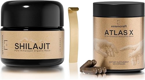 Essencraft Resina Shilajit orgánica del Himalaya y paquete Atlas X