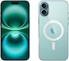 Apple iPhone 16 Plus 128GB: 5G Mobile phone with Apple Intelligence - Teal  Clear Case with MagSafe