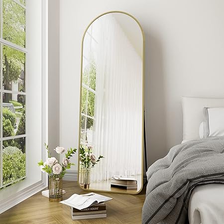 Amazon: GLSLAND-21x64 inch Full Length Mirror-Aluminum Alloy Frame
