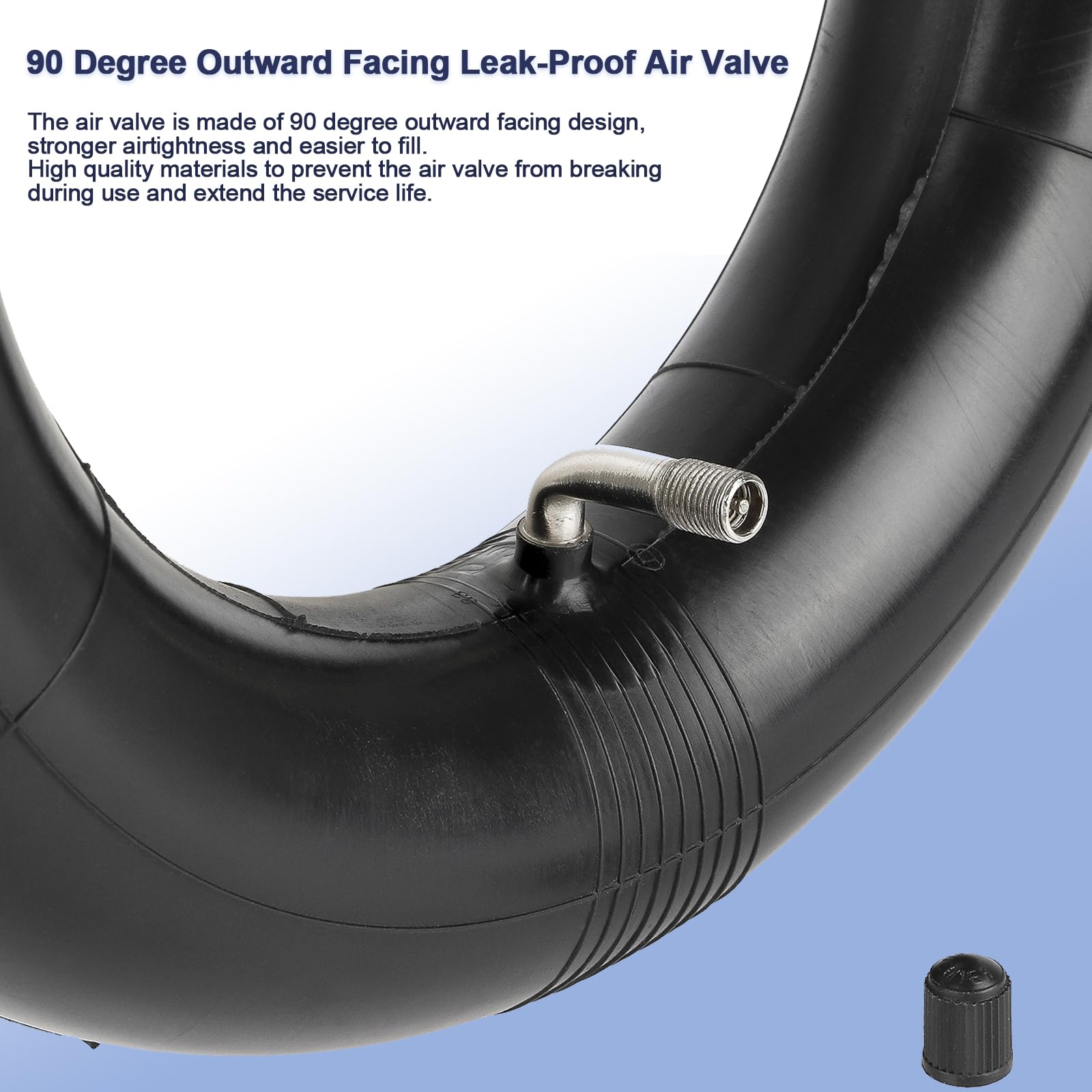 TREFAN Camera d'Aria Addensata 11 Pollici per Dualtron Ultra Monopattino Elettrico Gomma di Ricambio 110/50-6.5 110/90-6.5 2 PZ