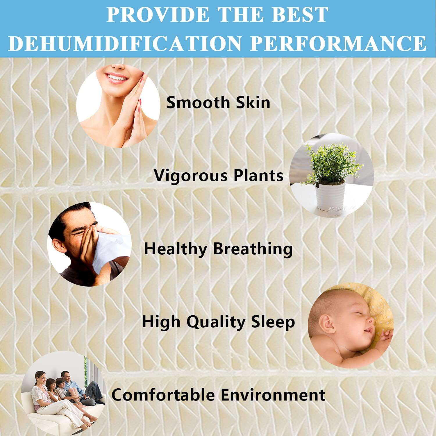 1043 Humidifier Super Wick Filter (2 Pack) Replacement for Essick Air AIRCARE EP9500, EP9700, EP9800, EP9R500, EP9R800, 821000, 826000, 826800, 831000 and Bemis Spacesaver 800 8000 Series Humidifiers -