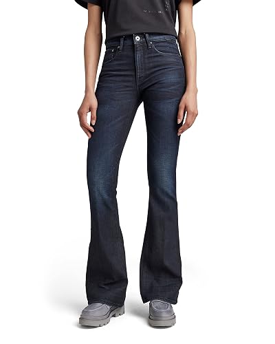 G-Star Mulheres 3301 Calças de ganga Flare, 27 W/32 L : Amazon.es: Moda