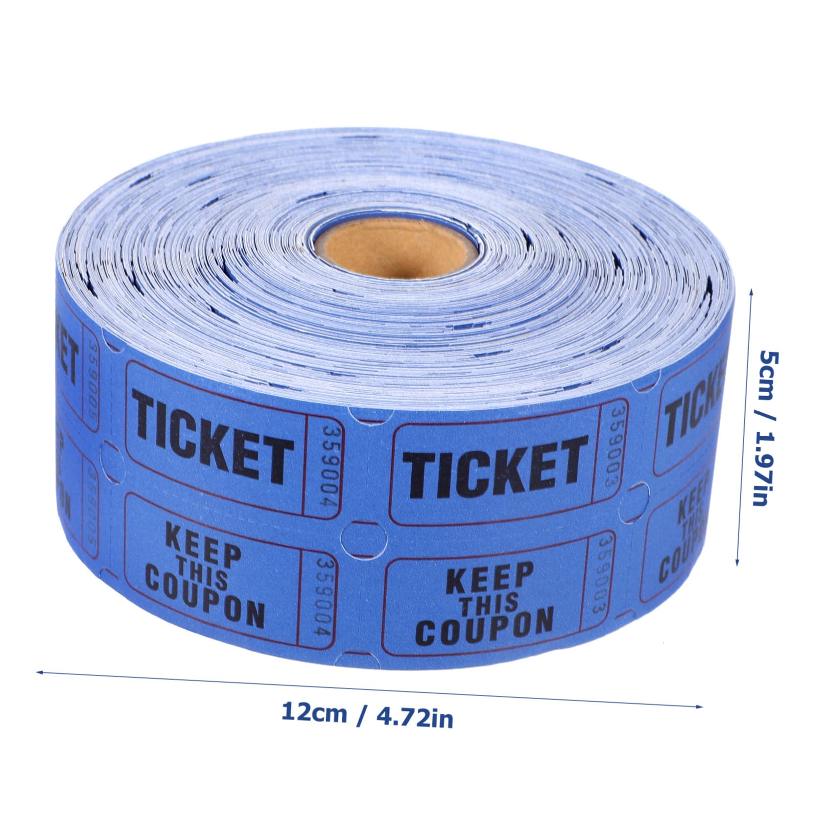 STOBOK 1 Rollo Boletos Para La Rifa De Lotería Boletos Premios Boletos Para Juegos Vales Hojas De Boletos De Rifa Rollo De Boletos Entradas De Subastas Billetes Entrada De Cine Papel