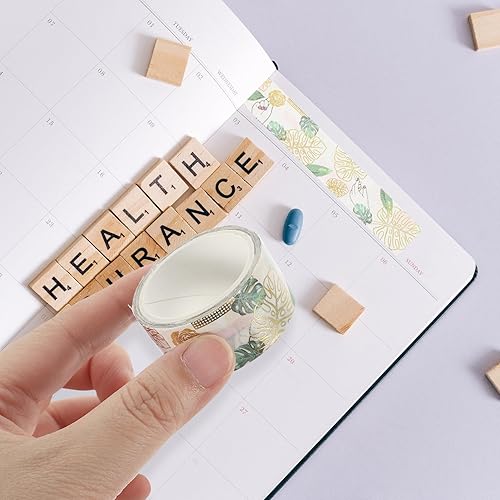 Miniatura 5 de VILLCASE Washi Tape 7 Rolls Decorative Adhesive Tape Paper Masking Tape for DIY Art Project Craft Gift Wrapping Tape Scrapbook