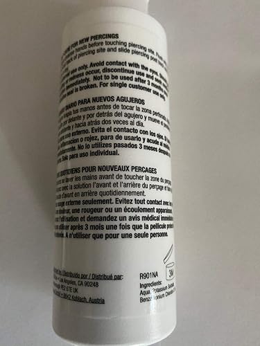Miniatura 2 de Oído Piercing Después de Cuidado Loción 4 oz Botella