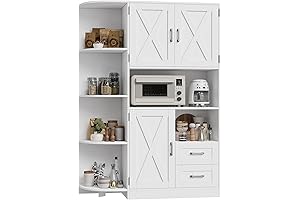 HOSTACK 60.4" Mueble para Cocina, Gabinete Despensa Freestanding