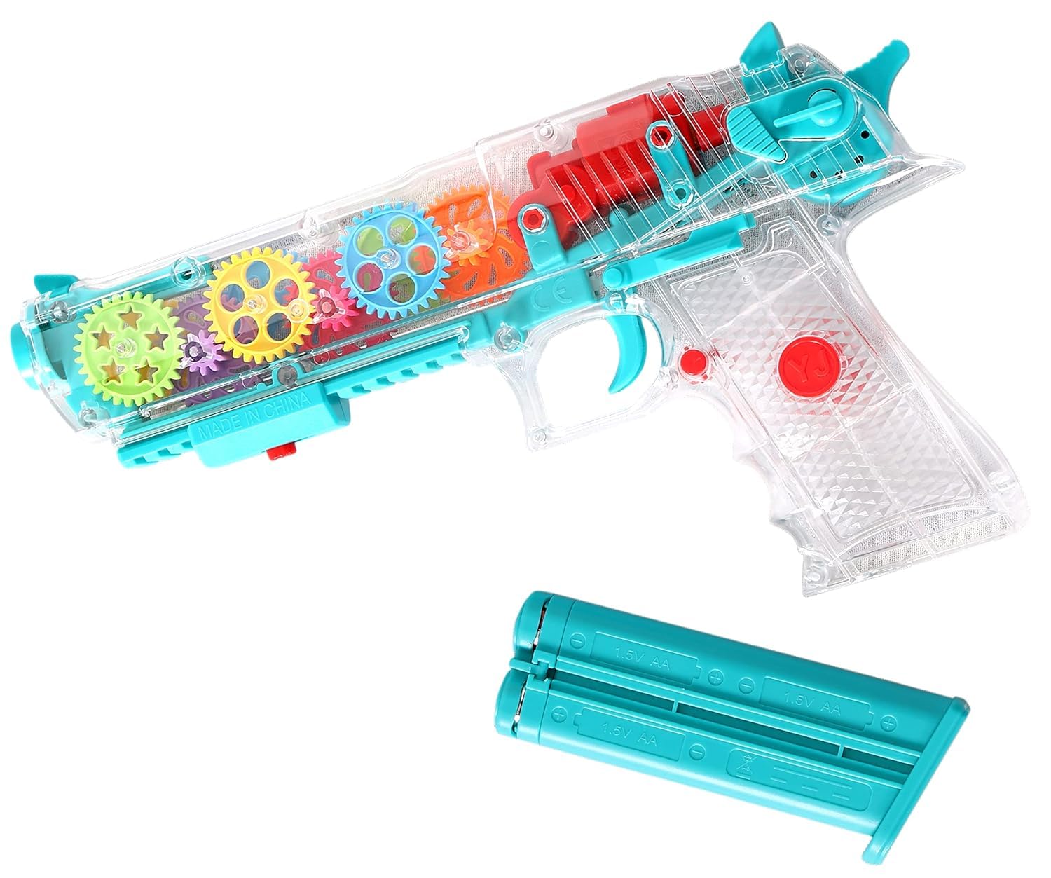 Kmc kidoz Big Deal Transparent Gun Toy, Musical Blaster with