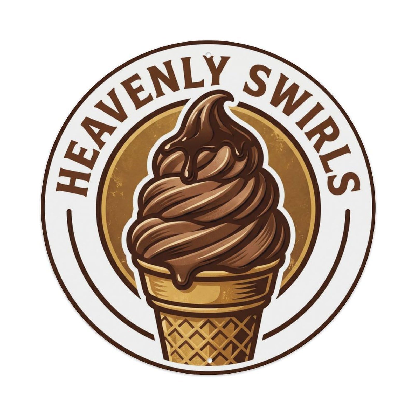 Heavenly Swirls Rustic Decor 1 Metal Tin Sign