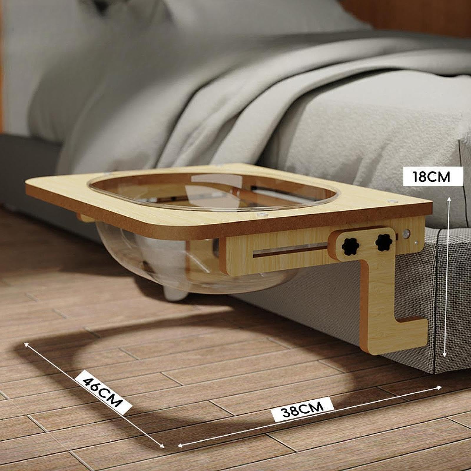 Acogedora Hamaca para Ventana para Gatos. Soporta hasta 13.6 | ajustable. Solución para ahorrar espacio. La hamaca para gatos cuenta con ganchos metálicos para colgarla fácilmente.
