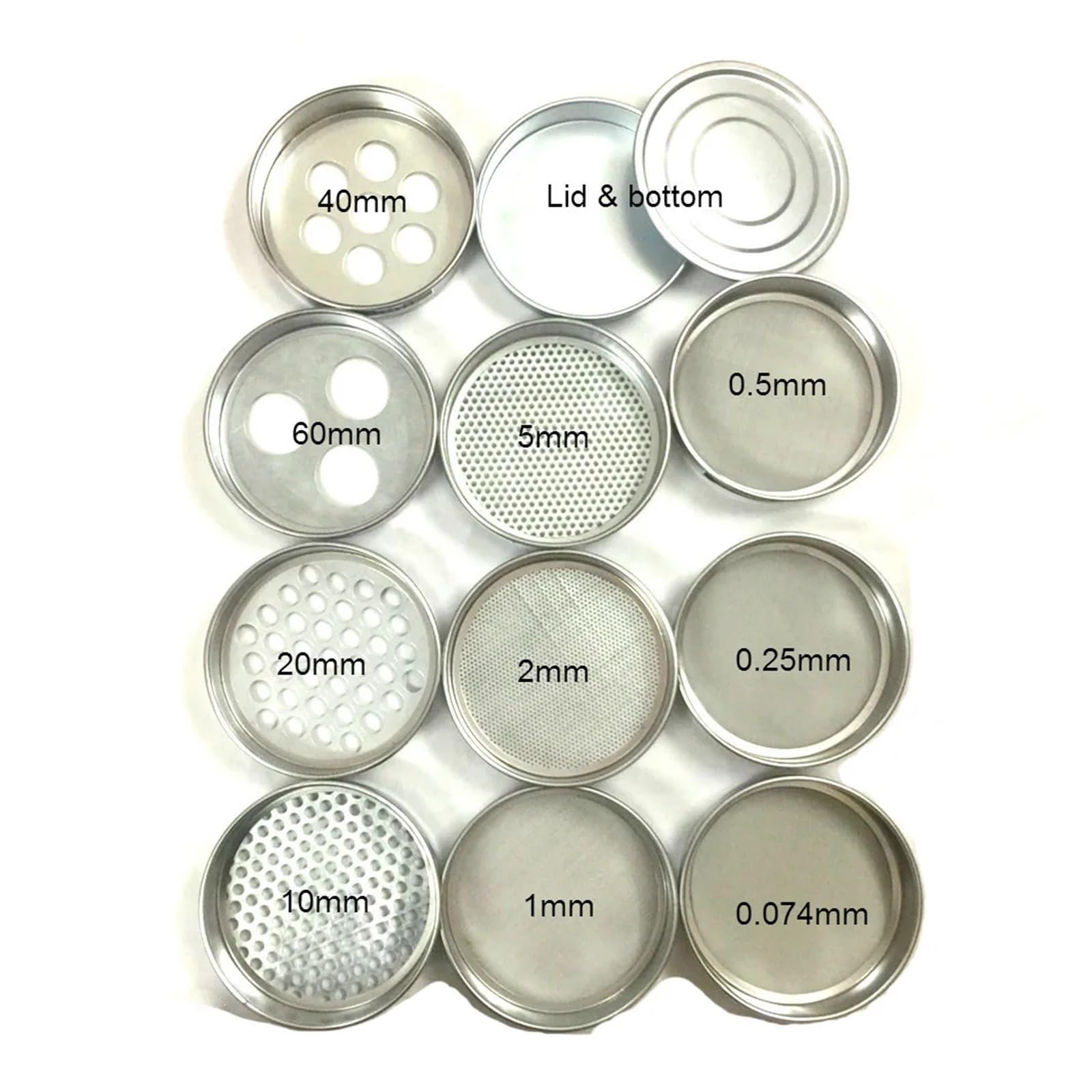 Setaccio a rete in acciaio inox 304 – 10 cm foro rotondo filtro per fagioli e frutta da cucina 0,5-50 mm setaccio mirtillo diametro foro 2 mm 1 pezzo