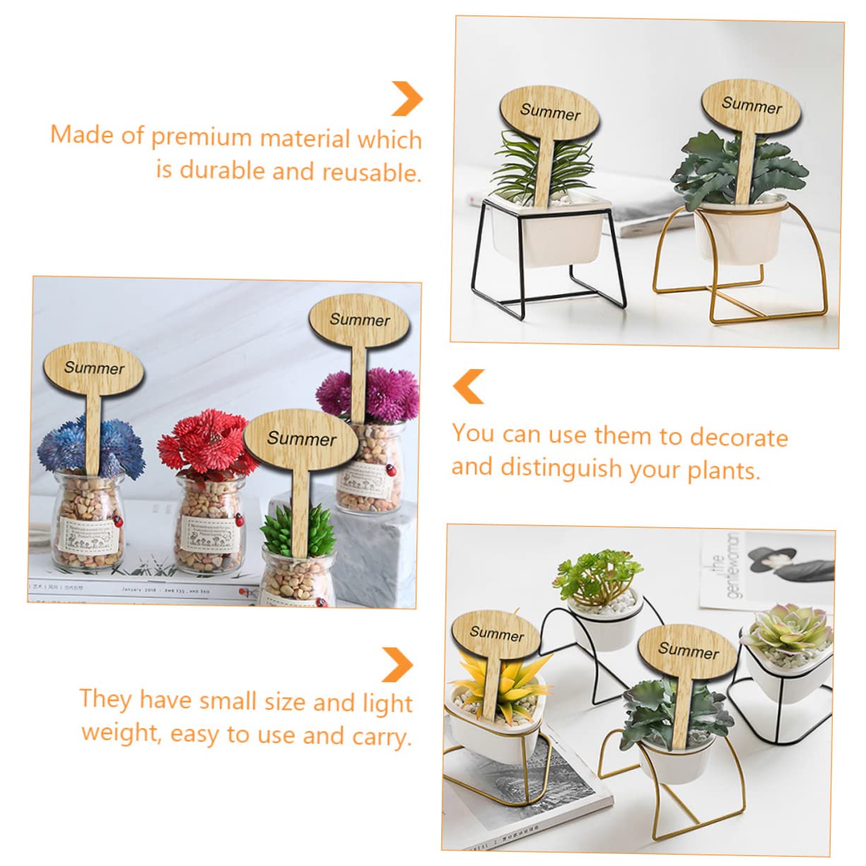 Kisangel 150pièces Étiquettes De Plantes Marqueurs Pour Fleurs Accessoires Pratiques Pour Jardinage Et Décoration De Plantes