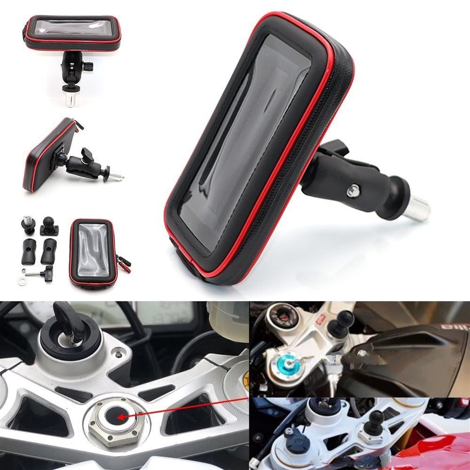 IWBR Uchwyt na telefon w wsporniku montażowym widelca uchwyt do nawigacji motocyklowej do CBR 250RR 600RR 400R 600 F4I 400R 500R