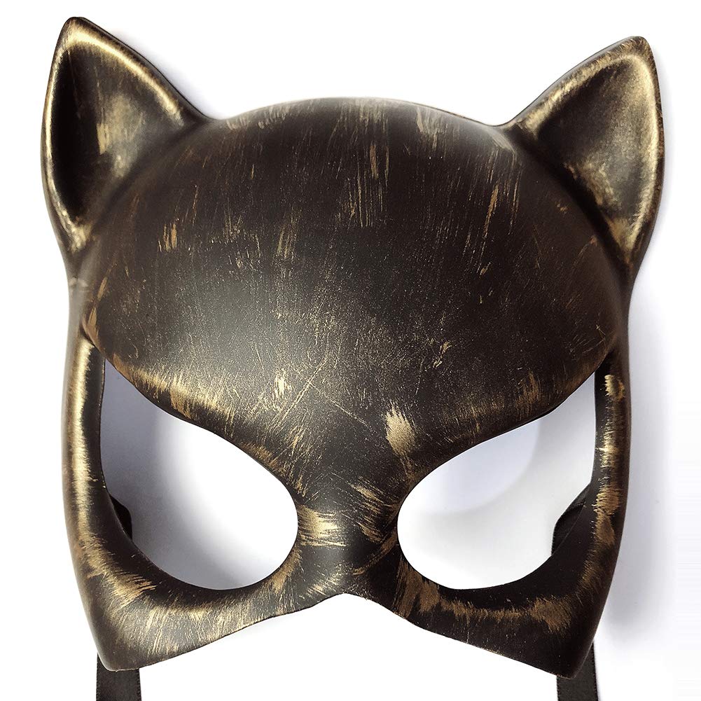 Steampunk Medieval Cat Face Mask Male And Female Mysterious Cat Girl Ancient Greek Mask Good Hardness Wear Resistant Gold Buy Online In Guernsey At Guernsey Desertcart Com Productid