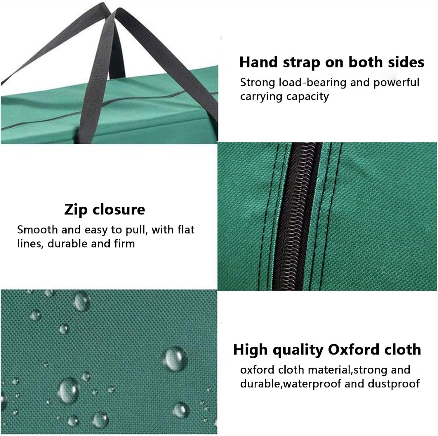 AIZYR Oxford Cloth Christmas Tree Storage Bag Foldable Water Protective Xmas Tree Bag Protects from Dust Fits up to 8ft Tree Storage Bag Home Storage,122x39x55cm