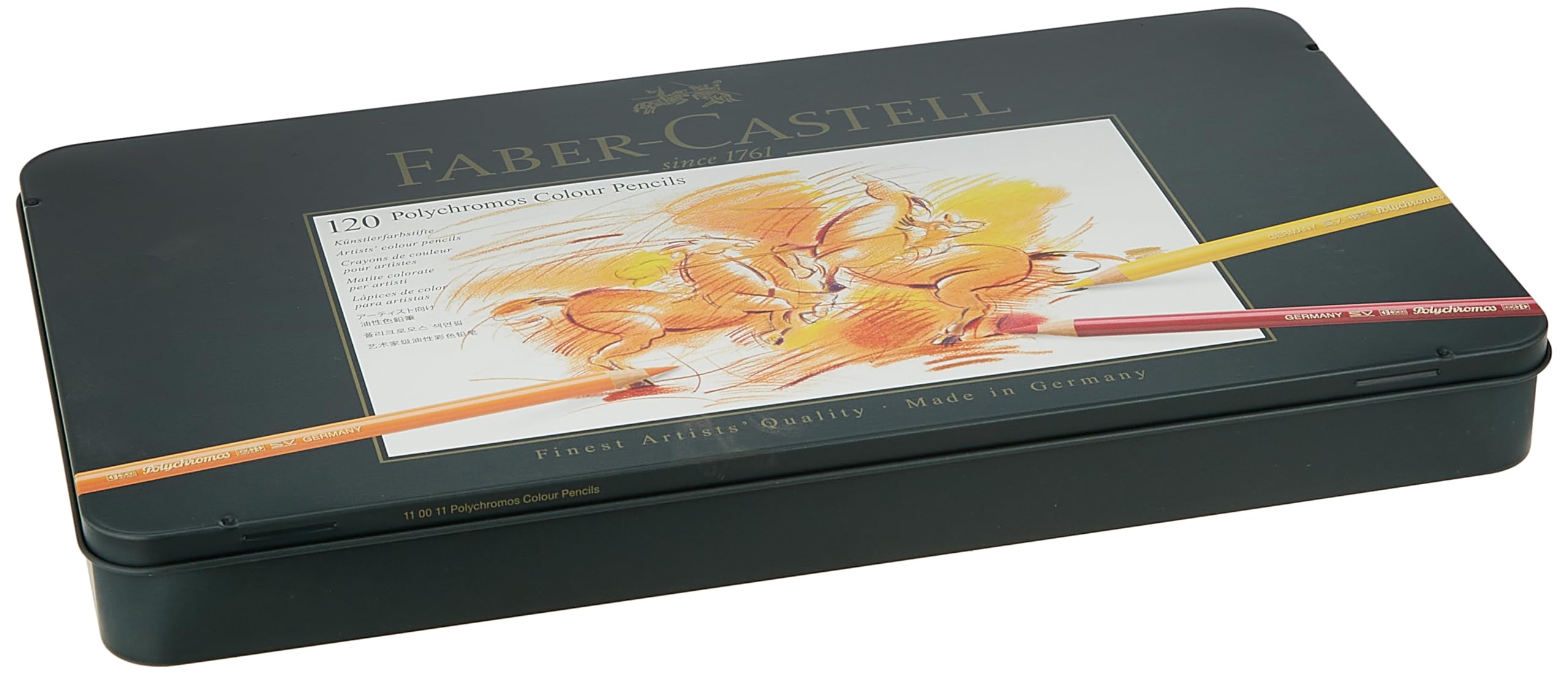 Amazon.com: Faber-Castell Polychromos Artists' Color Pencils - Tin