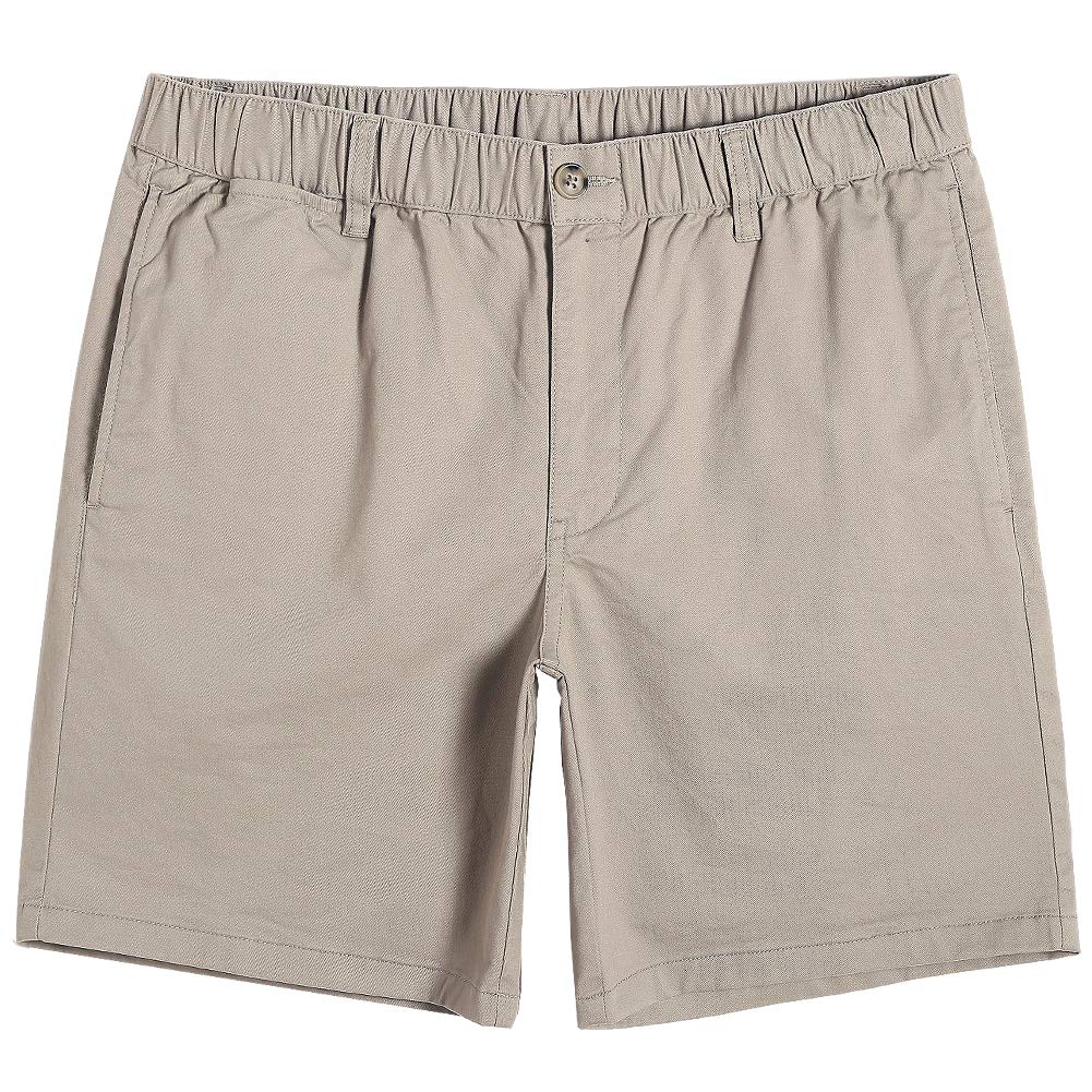maamgicMen's Classic-fit 7" Cotton Casual Shorts Elastic Waistband with Multi-Pocket Daily Wear Walking Summer OutfitGlobal Recycled StandardGlobal Recycled StandardGlobal Recycled Standard