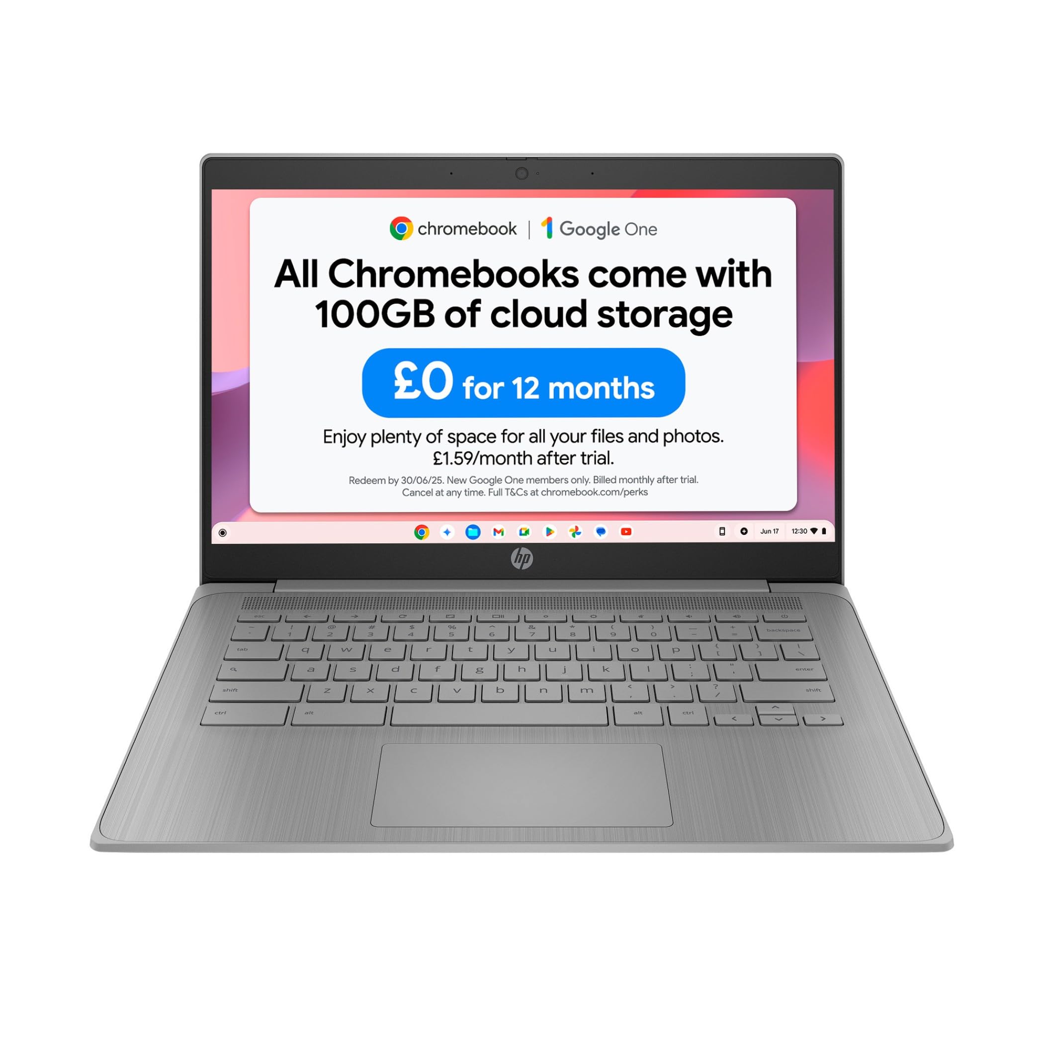 HP HP Chromebook 14" | Intel Celeron N4500 Processor | 4GB RAM | 64GB eMMC | Intel UHD Graphics | HD Anti-glare Display | Chrome OS