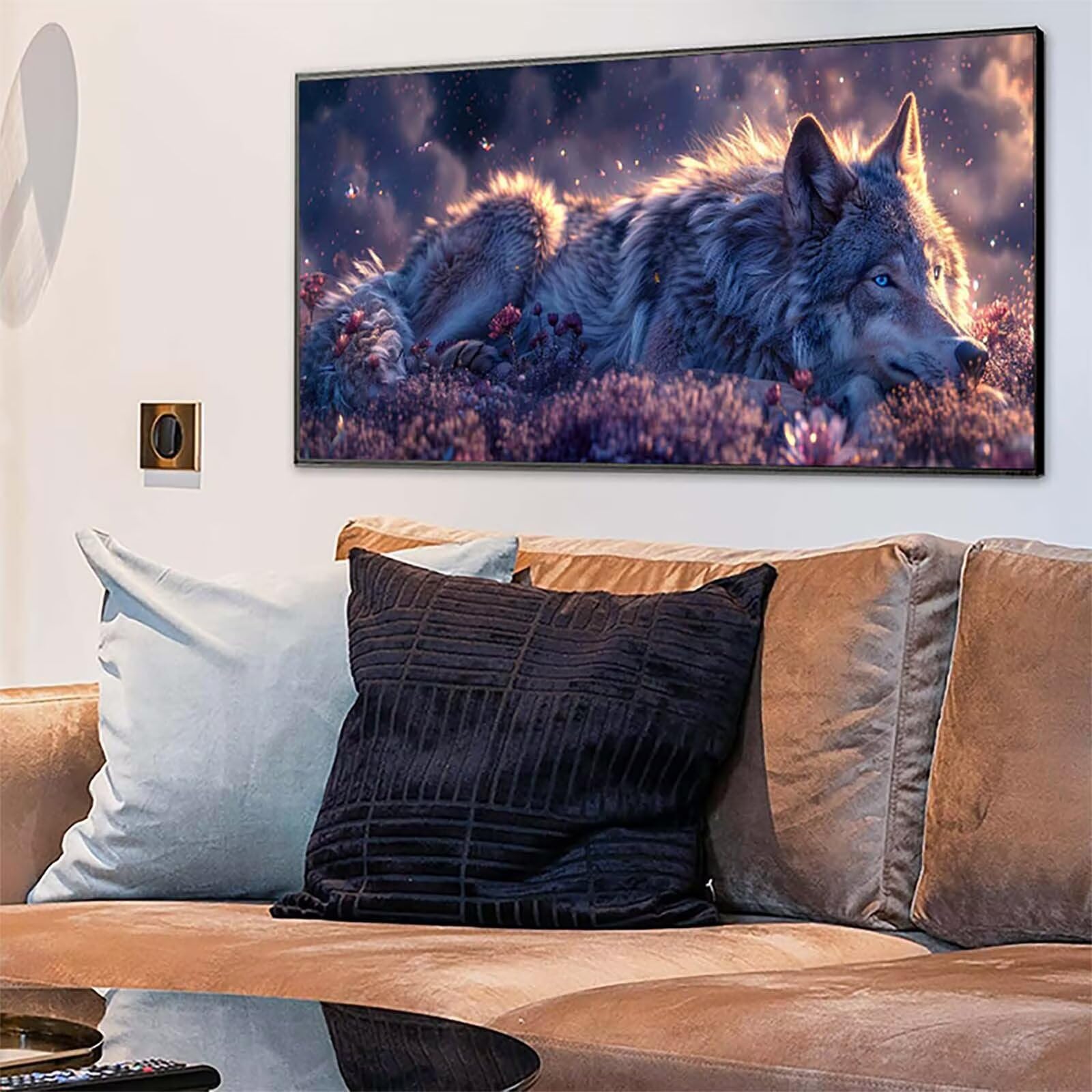 Wolf Diamond Painting Grandi Dimensioni 50x100cm, Diamond Painting 8-8756