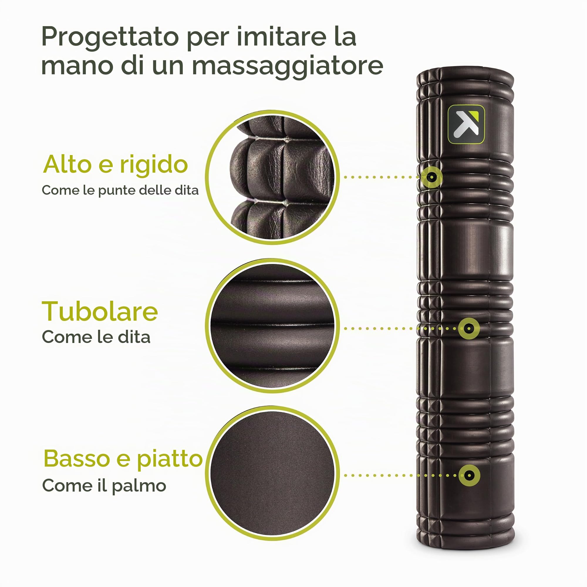 Live On Edge Grid - Rullo di Schiuma Unisex Adulto