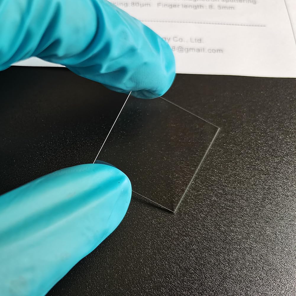 ito Coated Conductive Glass Slides for Lab (25mm×25mm×0.55mm, 11Pcs)
