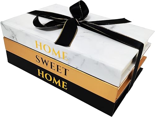 Libros decorativos con páginas en blanco en el interior para decoración de mesa de café, decoración de estantes o decoración de mesa, pila de libros