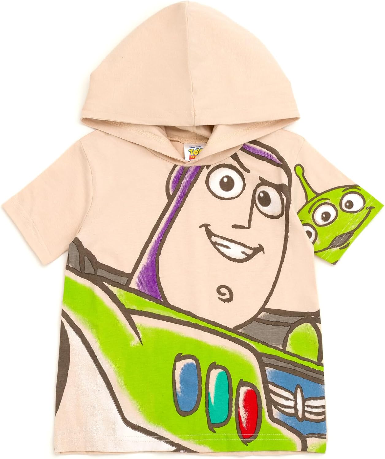 Disney Hooded T-Shirt and French Terry Shorts Outfit Set Toddler to Big Kid Sizes (2T - 10-12) - Image 4