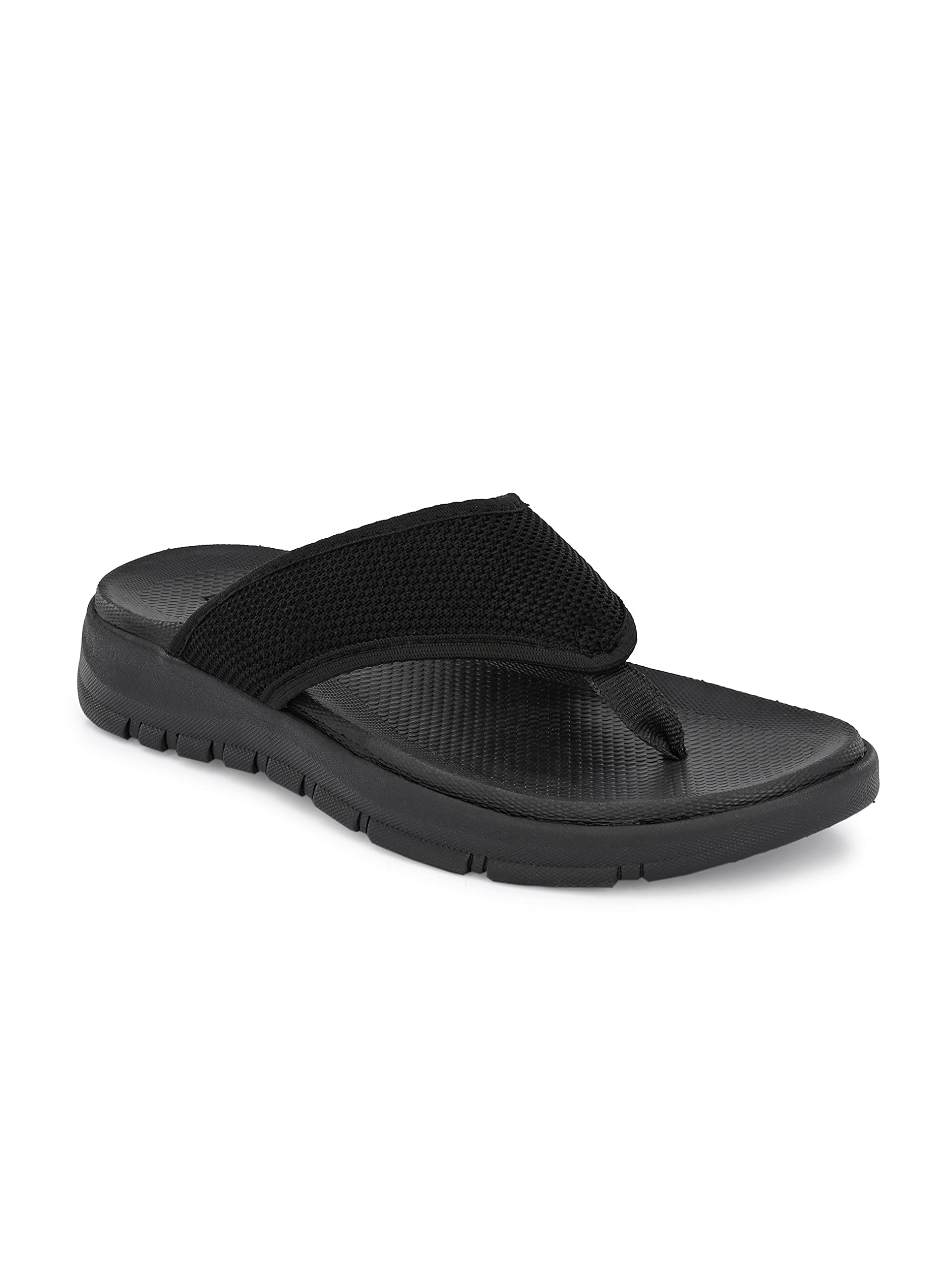Big Fox Alphabounce-5 Comfortable | Ultra-Light | Bounce Back Technology | Water-resistant Slippers for Men (Black, numeric_7) (B094W7RN7M) Amazon Price History, Amazon Price Tracker