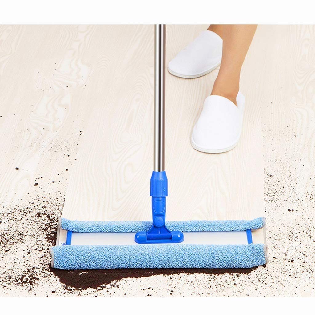 Fregona: fregona de Microfibra Profesional, Almohadilla con Mango de Acero Inoxidable, recambios de paño de Microfibra gratuitos y 1 Estropajo para Eliminar la Suciedad Incluido