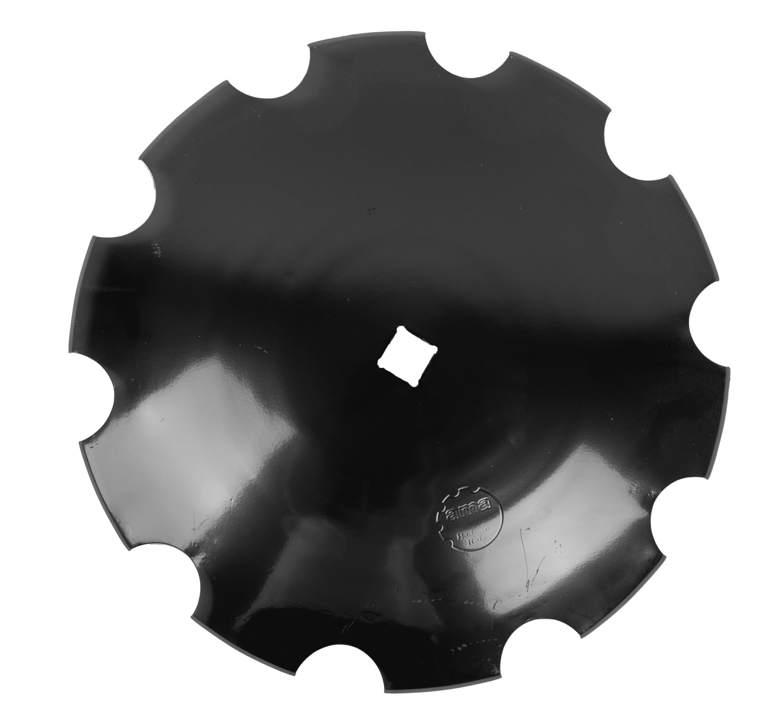 Ama Disco Frangizolle Dentato in Acciaio al Boro – Ø 560 mm, Spessore 4,5 mm, Foro Quadrato 33 mm, Ideale per Lavorazione Agricola
