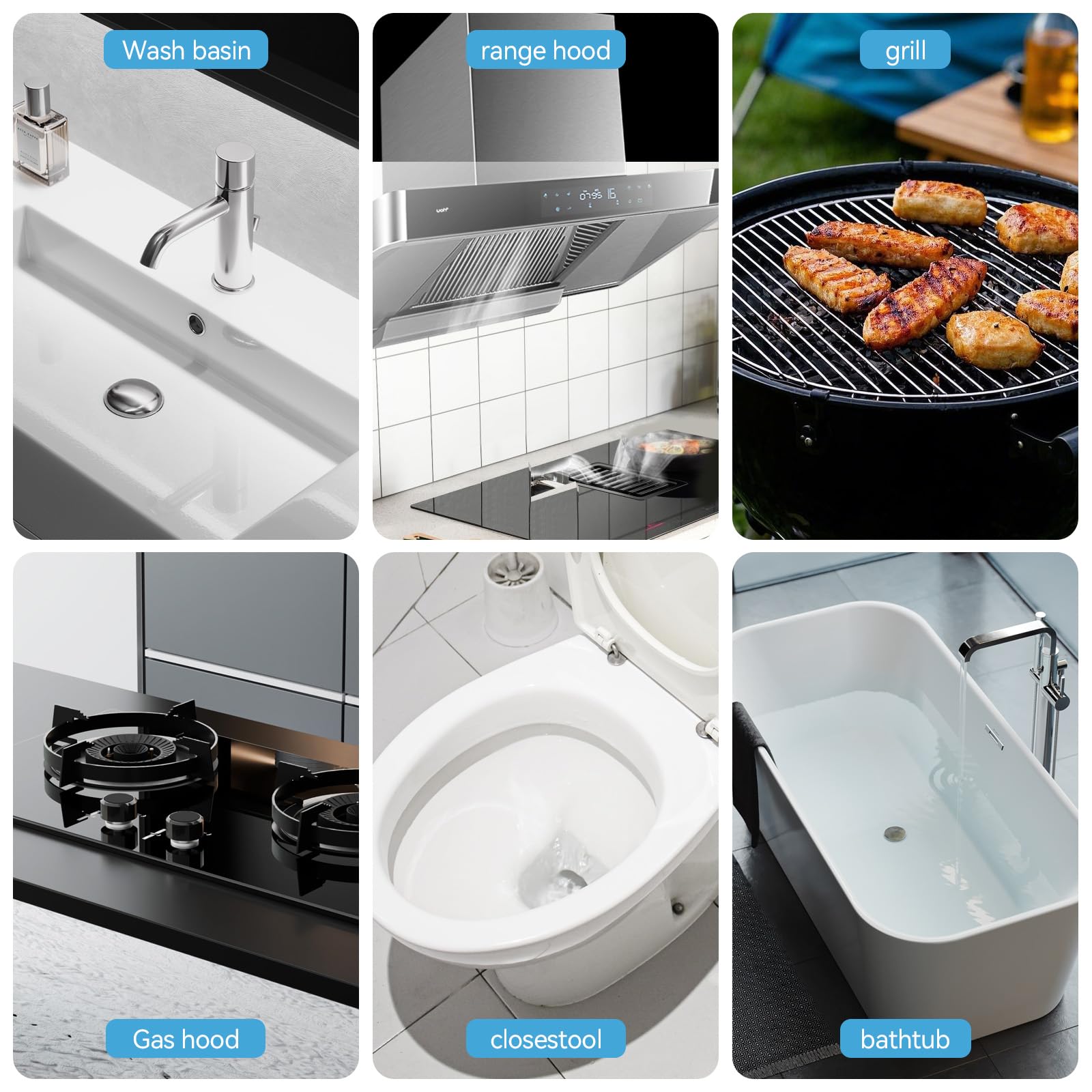 6 Piezas Bloque para Limpieza de WC, Limpieza Piedra Pomez, Bloque de Piedra Pómez para Inodoro Uso Doméstico, Bloques de Piedras Pómezs para Aseo, Lavabo, Ducha, Bañeras, Cocina, Cuidado los Pies