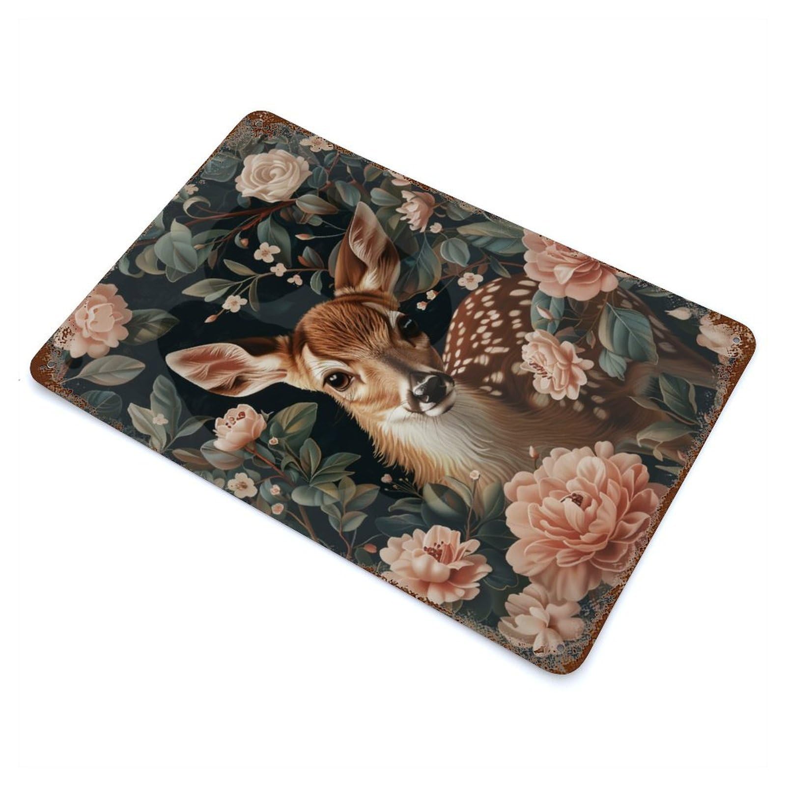 Meadow Fawn Retro Metal Sign 11.8"x7.9", for Garage, Bar And Workshop Decor, Shabby Chic Decor