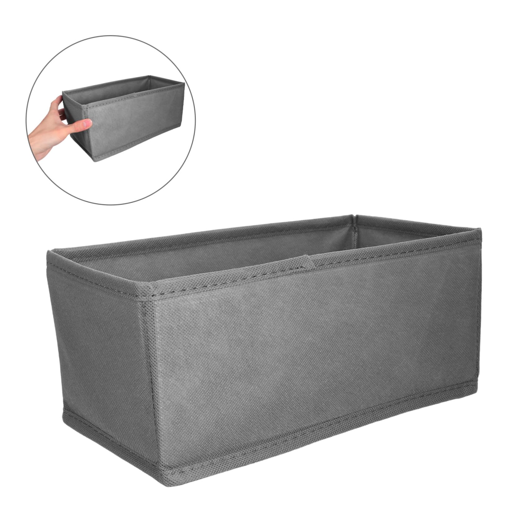 INOOMP 6pezzi Organizer Cassetto Intimo in Tessuto Contenitori per Biancheria Intima e Calzini Divisori per Cassetiera Salvaspazio per Armadio