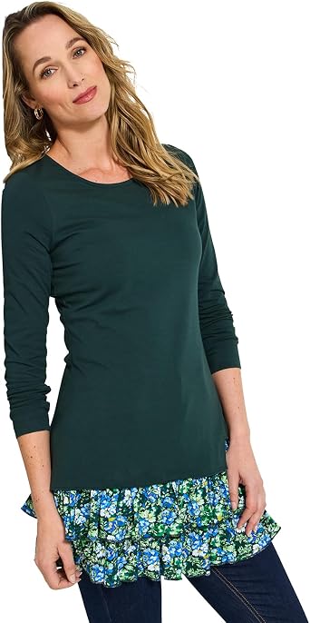 Joe Browns Women's Long Sleeve Autumn Cosy Tunic Top Shirt