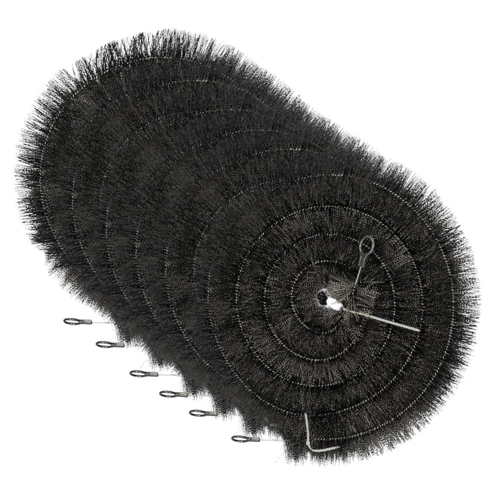 Top Home Solution ® 6 x 4 Meter Gutter Brush – 100mm Polypropylene Gutter Leaf Guard, Easy to Install Gutter Cleaning Gadget for Block Debris, Moss and Leaves (6 Pcs = 24 Meters)