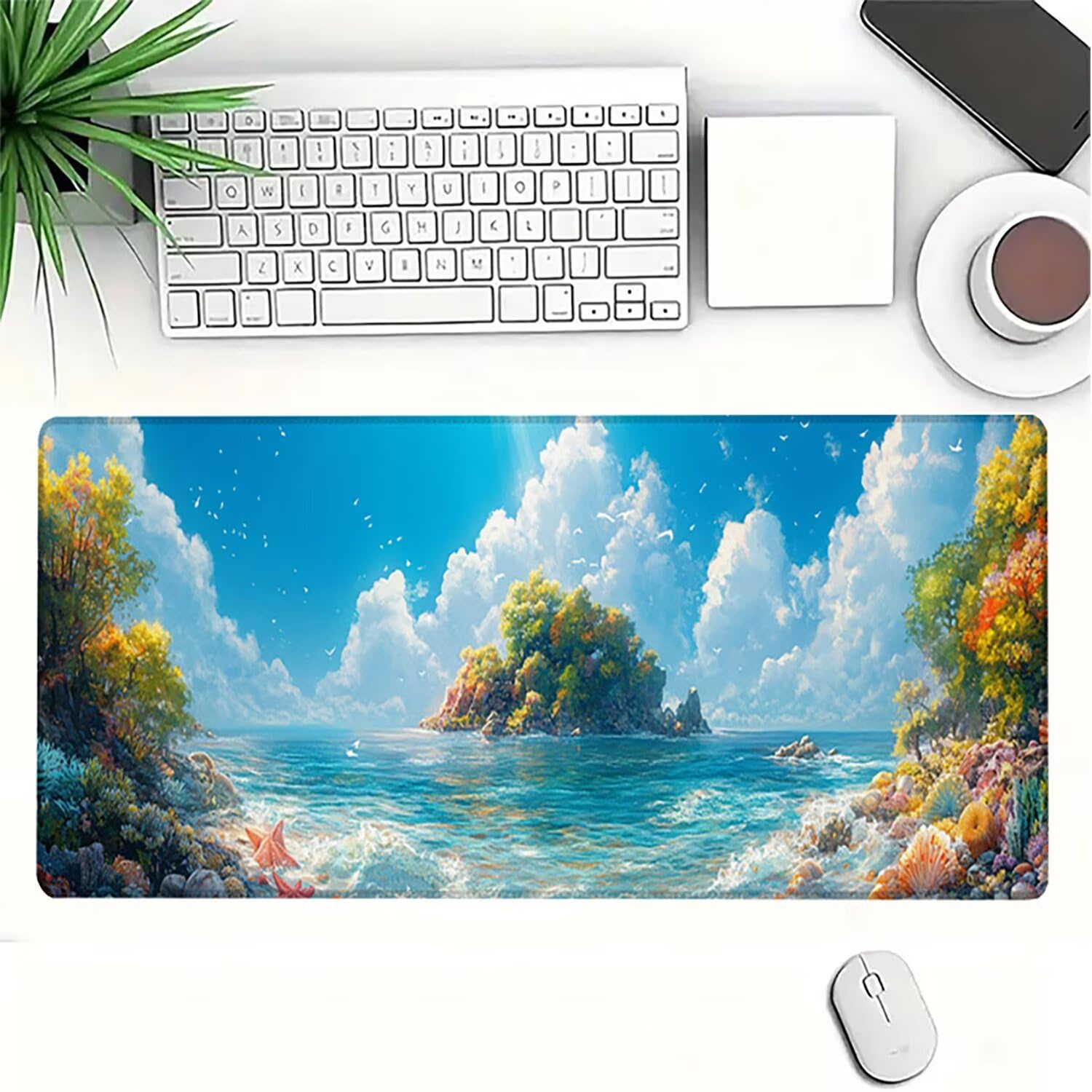 Generico Lejnlnng podkładka pod mysz do gier XXL -160 x 80 cm - dobra duża podkładka na biurko, wodoodporna podkładka pod mysz dla zwierząt z antypoślizgową gumową podstawą, podkładka XXL do gier i