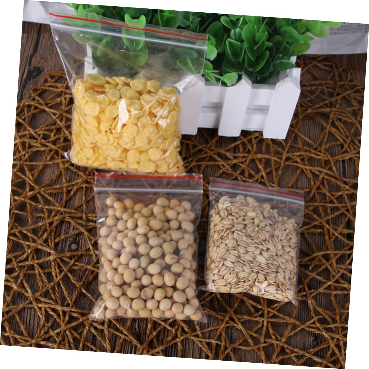 100 NUOVI 40x40mm Piccoli Sacchi Di Plastica Gialli - Foto 11