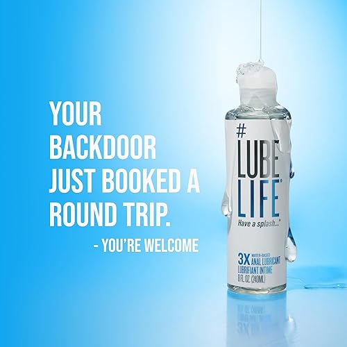 Miniatura 7 de LubeLife Lubricante anal 3X  Lubricante extra grueso a base de agua para hombres, mujeres y parejas  Antiadherente, lubricante personal compatible